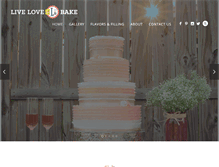 Tablet Screenshot of livelovebake.com